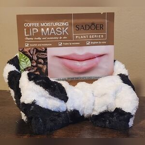 SPA HEADBAND/LIP MASK SET